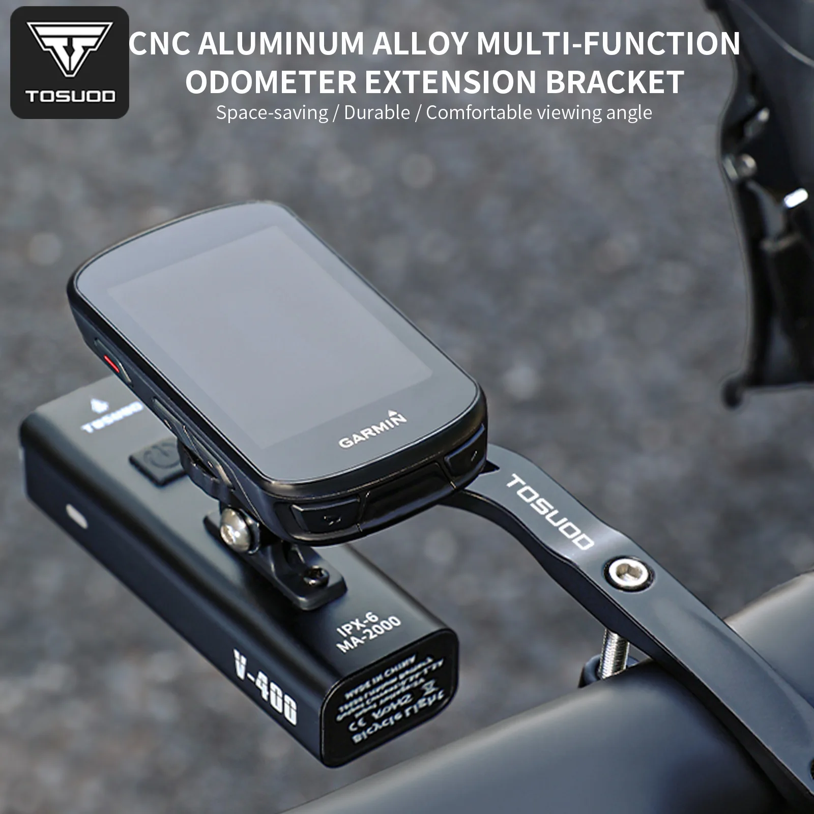 TOSUOD Bicycle Speedometer Bracket Lightweight Integrated Mount Extension