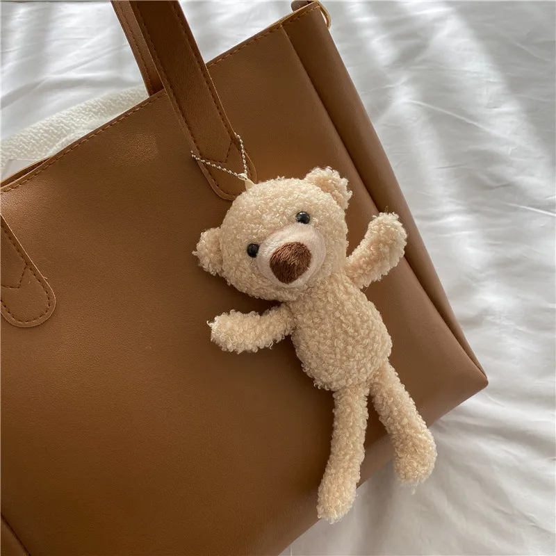 2023 New Fashion Soft Leather Tote Bag Autumn Winter All-match College Student Class Women's Bag Shoulder Messenger Bag Women