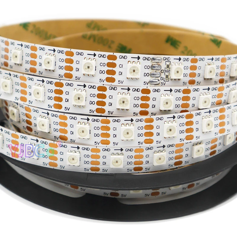 1  5m 5V ּ   SK9822 LED Ʈ    ð  30/60/144 LED/m SMD 5050 RGB ȼ Ʈ   APA102
