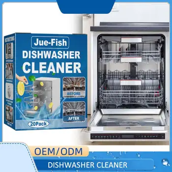 Cleaning Tool Dishwasher Cleaning Tablets Grease Remover Dishwasher Cleaner Detergent Stain Clean Dishwashing Tablets