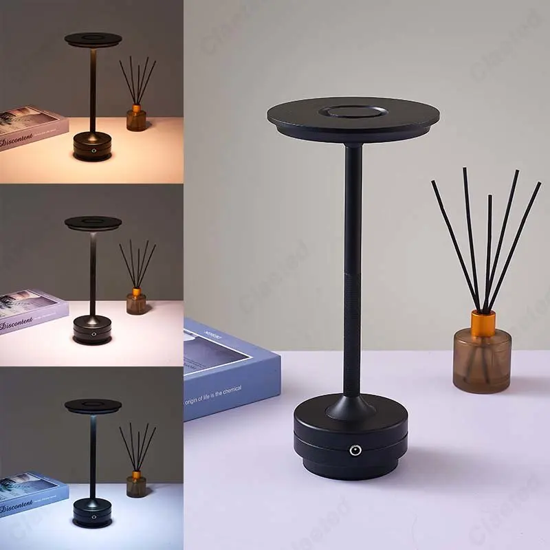 TrendyHome Nordic Rechargeable Table Lamp Touch Led Lamp Coffee Table Decor Bedroom Decoration For Study Bedside Cute Desk Light 5