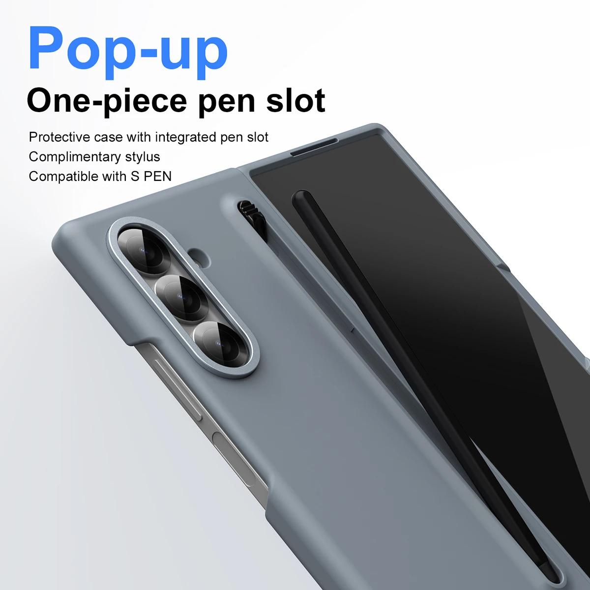 Color Skin Friendly Matte Elastic Case with Optional Pen and Tempered Film - Shockproof Hard Cover
