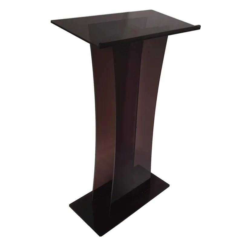 Plexiglass Conference Pulpit Acrylic Podium Brown Church Lectern Pulpit Office and Classrooms
