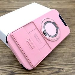 Premium Shockproof Armor Case with Stand Holder - Full Protective Cover for Google Pixel 9 Pro XL (Pink)