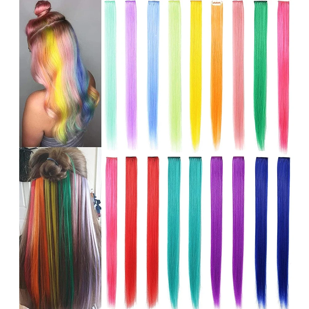 Sparkle Shiny Hair Tinsel Rainbow Strands Dazzles Women Hippie For