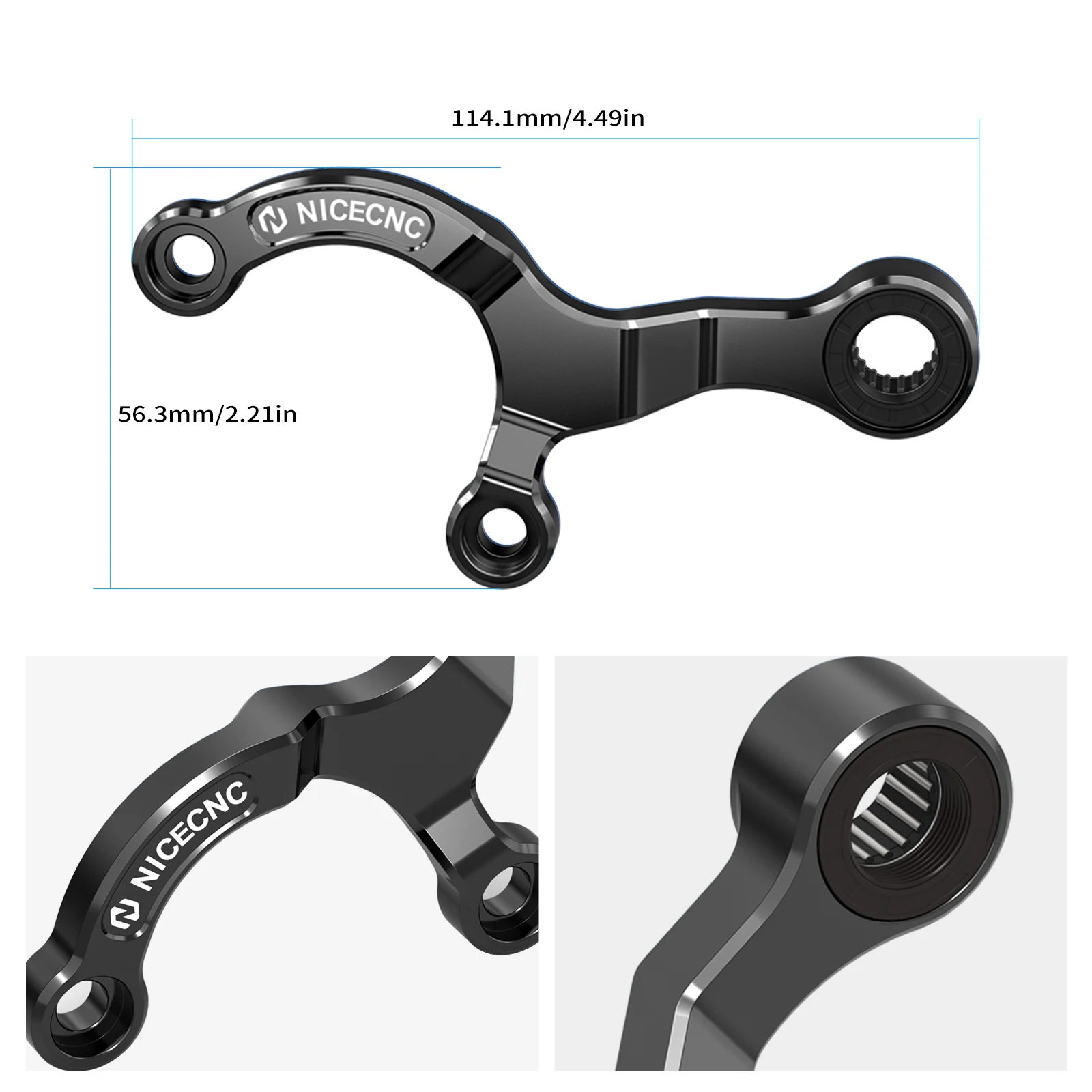 NICECNC Für Yamaha Tenere 700 2019–2024, Kupplungshebelverlängerung, Schalthebel, Stabilisator, Schaltarm, Tenere 700 T700 19–24 MT-07/FZ07 – Detail 10