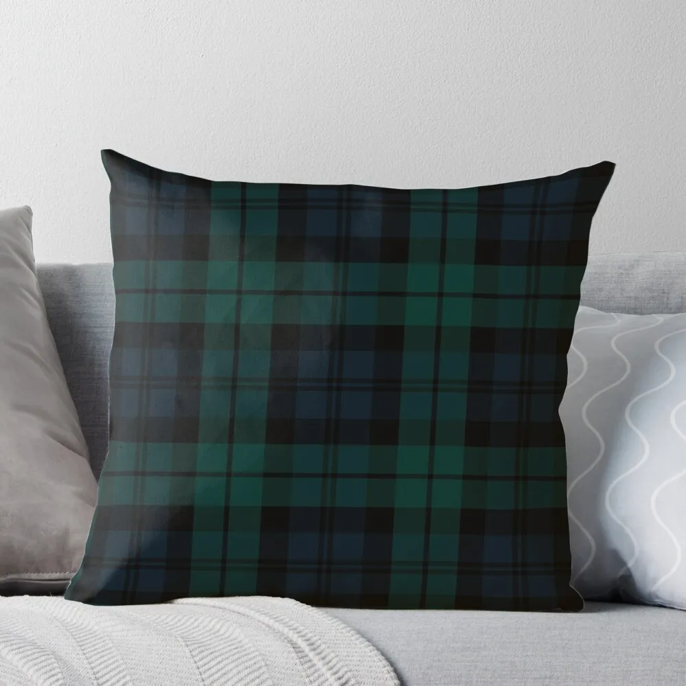

Black Watch Tartan Plaid pattern Throw Pillow christmas cushions covers Anime