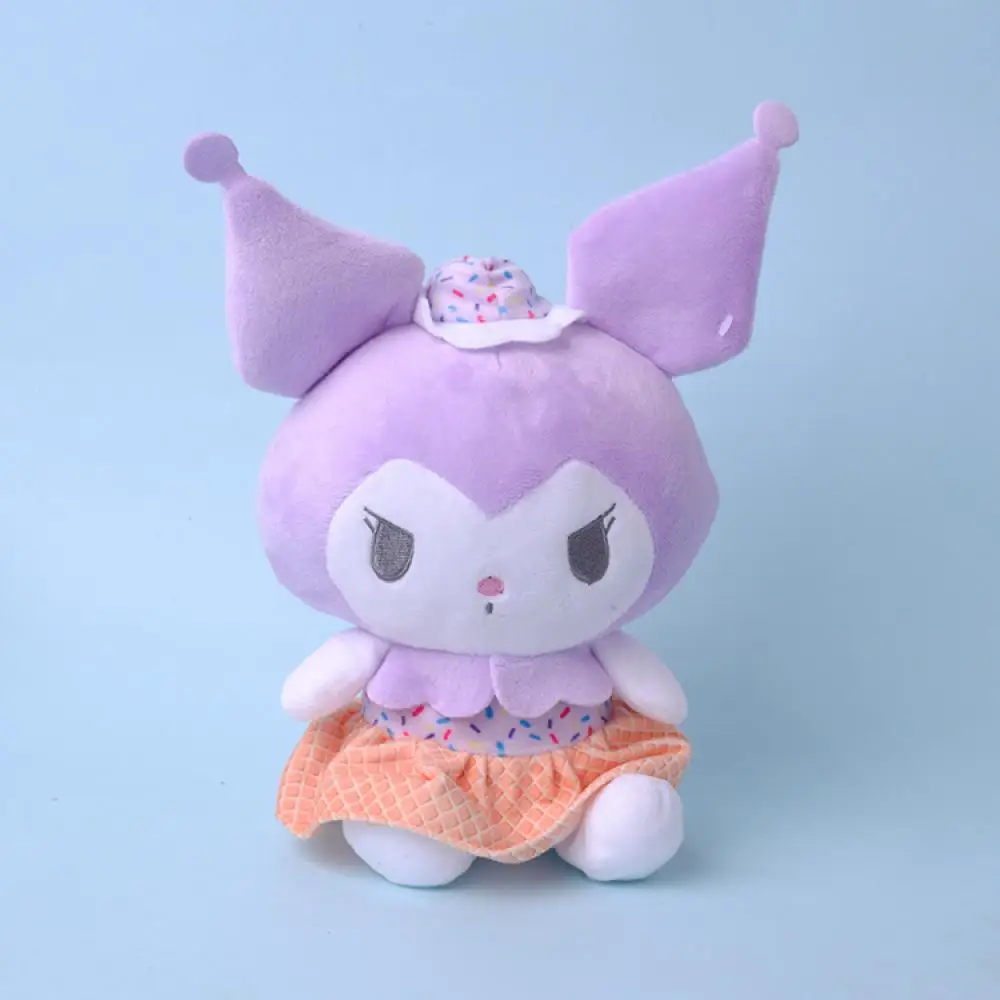 

Плюшевые игрушки Sanrio 20 см, Hello Kitty Kuromi My Melody Kawaii милые мягкие Аксессуары Мультяшные рождественские подарки для девочек и детей