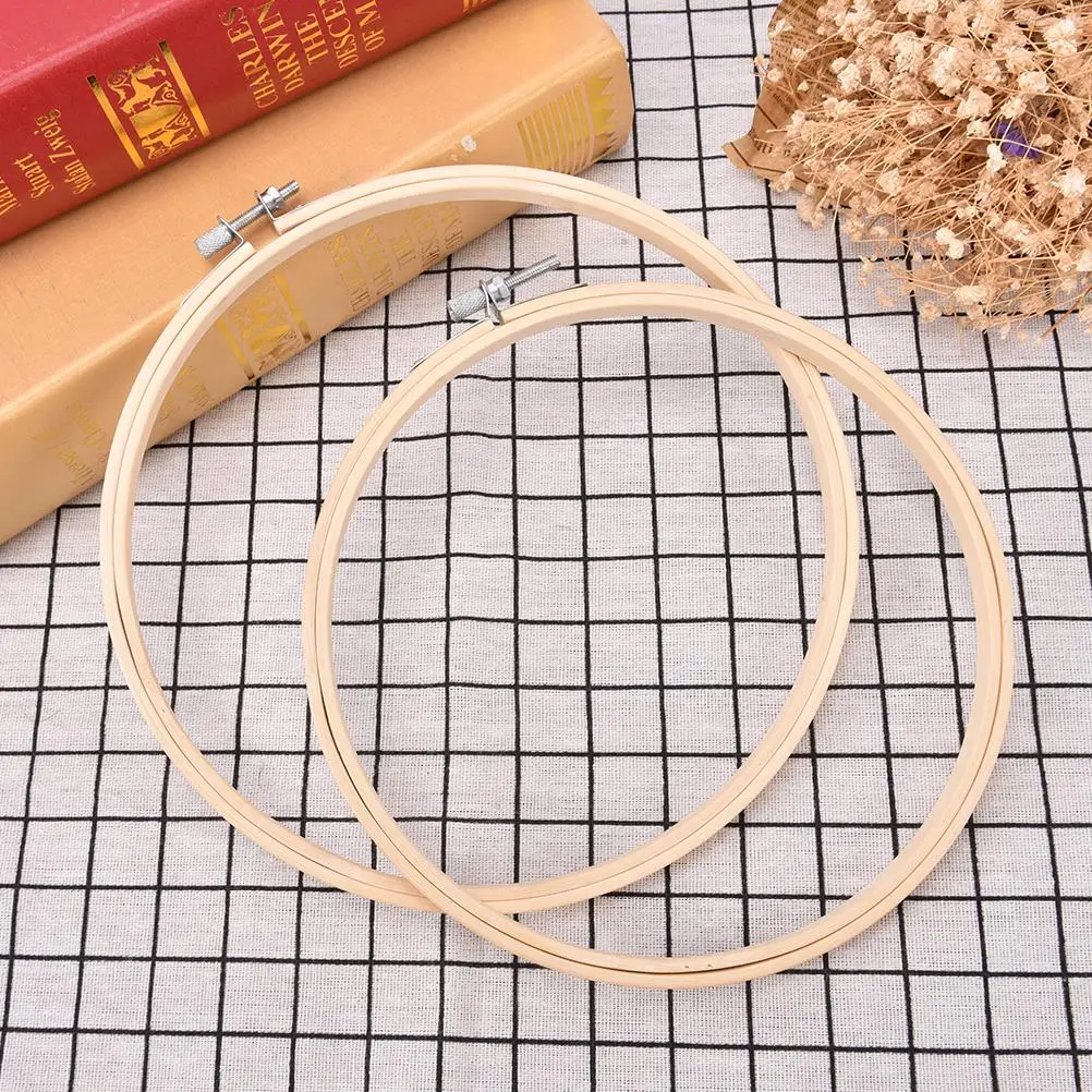 10-40cm DIY Embroidery Hoop Tool Art Craft Cross Stitch Chinese Traditional  Circle Round Bamboo Frame