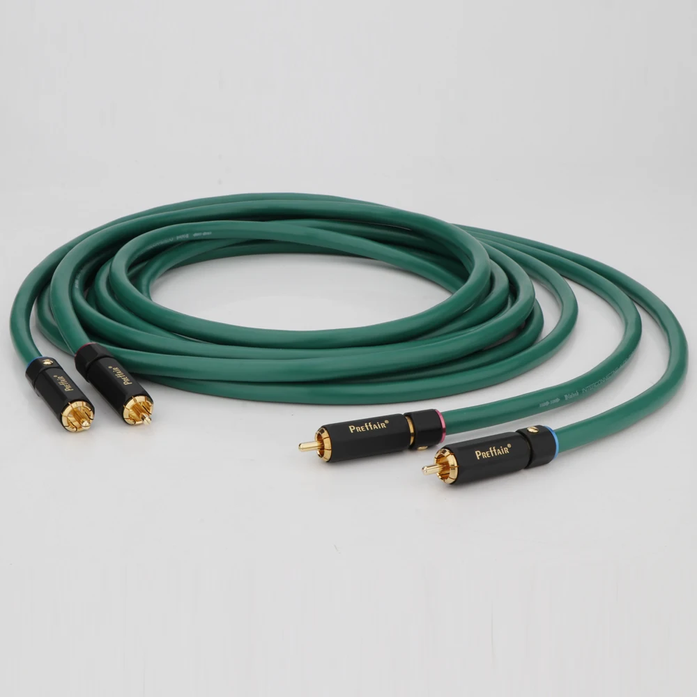 Mcintosh 2328 99.998% Rame-Argento Intrecciato Misto Hifi Rca Interconnect Cable Audiophile Preffair Gold Plate Rca Plug Cavo Audio