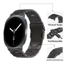 Titanium Band Bracelet for Smartwatch - Premium Wristband Strap (Titanium Grey)