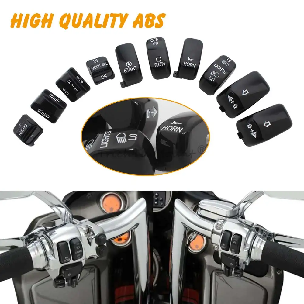 Motorcycle Accessories Hand Control Buttons Switch Housing Cap Cover For Harley Touring Road Glide Electra Glide Softail Dyna - 6
