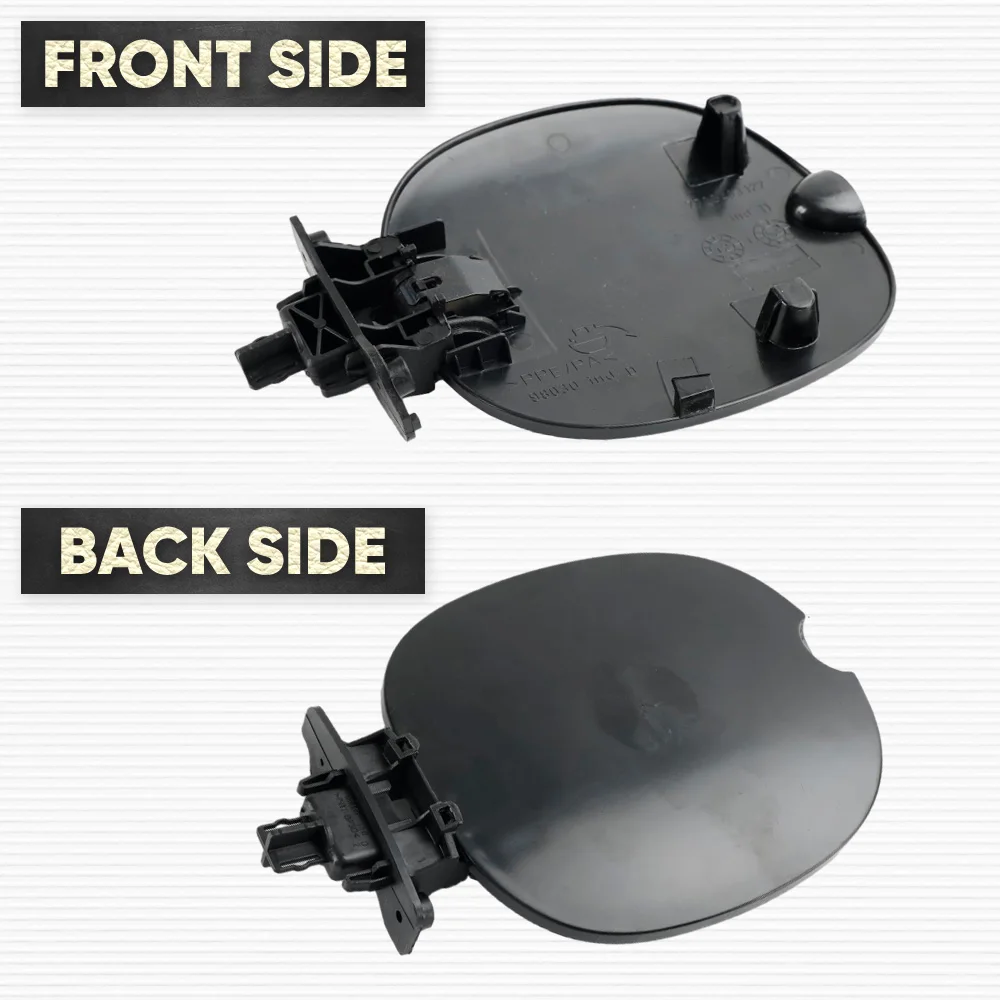 Black Fuel Filler Door Cover Gas Tank Cap Unpainted for Renault Thalia MK1 Clio II 1999-2008 Nissan Platina 2002-2010 7700433127 2