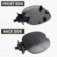 Black Fuel Filler Door Cover Gas Tank Cap Unpainted for Renault Thalia MK1 Clio II 1999-2008 Nissan Platina 2002-2010 7700433127 2