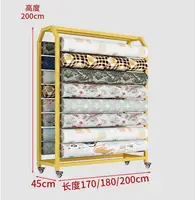 Textile fabric display rack, fabric roll display rack, tablecloth fabric display rack, mobile island rack 2