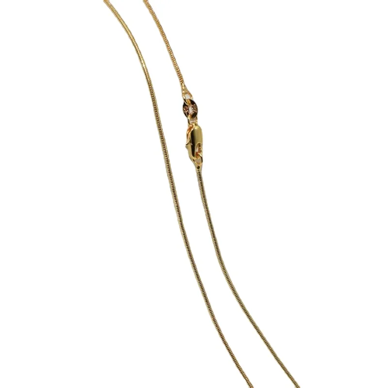 High Quality 16-30Inch Fashion Jewelry Yellow GOLD Snake Chain