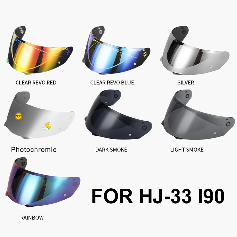 HJ-33 Helmet Visor Lens For HJC HJ33 I90 Casco Moto Windshield Motorcycle Helmet Accessories Replacement Lens Extra Lens