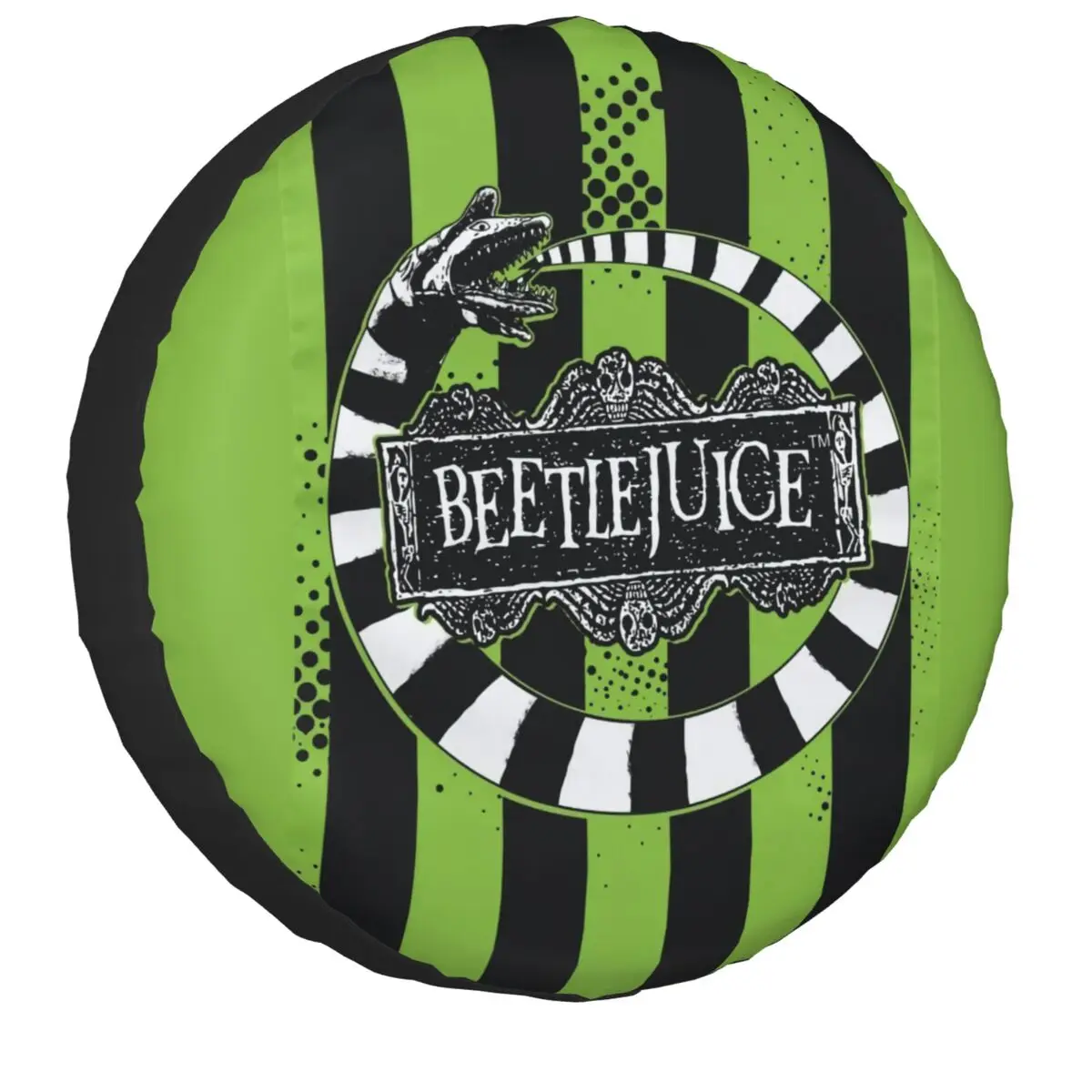 Custom Beetlejuice Beetle Sandworm Copertura Per Pneumatici Di Ricambio Per Jeep Tim Burton Horror Movie Car Wheel Protector 14 "15" 16 "17" Pollici