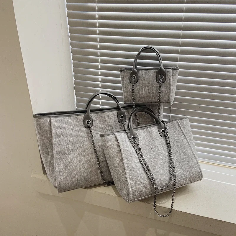 2025 Women's Large Capacity Bag Fashion Chains Shoulder Money Versatile Small Crowd Bag S M L Luxury Design Zipper Handbag 3