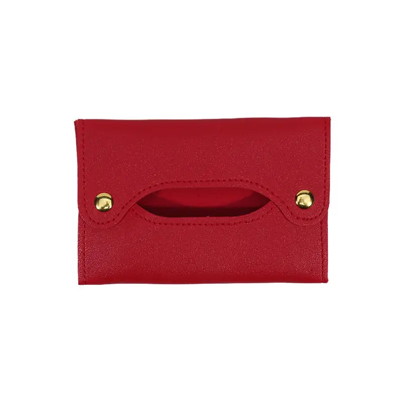 Simple Portable Pocket Tissue Paper Towel Cover PU Convenient To Store Universal Tissues Box Simple Modern Small Tissue Holder 5