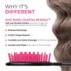 Heat UNbrush Detangling Brush for Pain-Free Brushing on All Wet or Dry Hair Types Durable DuoFlex Anti-Static Bristles 3