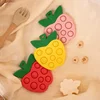 Cute Apple Baby Silicone Teethers Food Grade Infant Nursing Teething Toys for Boys Girls Newborn Gift BPA Free Baby Accessories 2