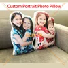 Personalized 3D Couple Lovers Portrait Family Photo Pillow,Customized Brother Sister Pillow,Custom Cat Shaped Pillows,Funny Gift 2