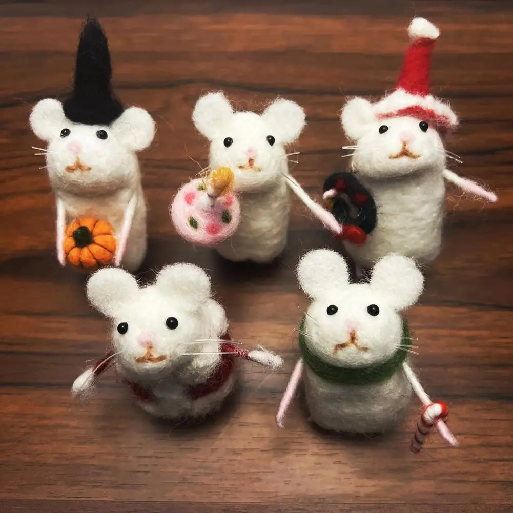 Felt Mice Ornaments