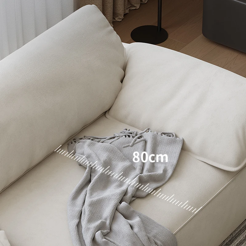 Sofá-cama branco para sala de estar, sala, piso, minimalista, recepção europeia, arranhador, gatos, relaxar canapé, móveis de salão