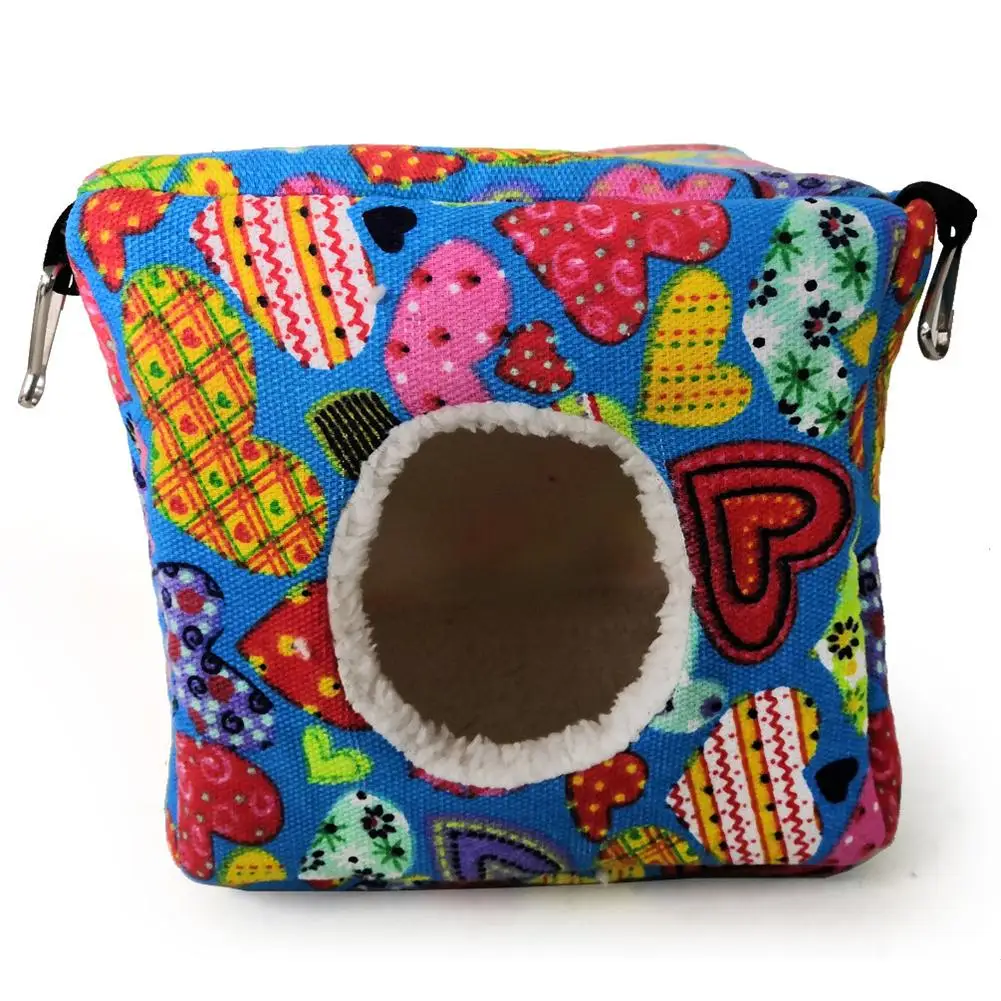 Title 9, Hamster Canvas Square Nest With 4 Hooks Bird Wi...