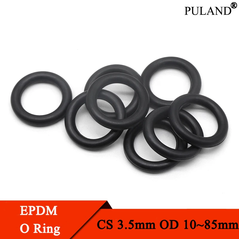 10/50Pcs EPDM o Rings CS 3.5mm OD 10 85mm Acid and Alkali Resistance