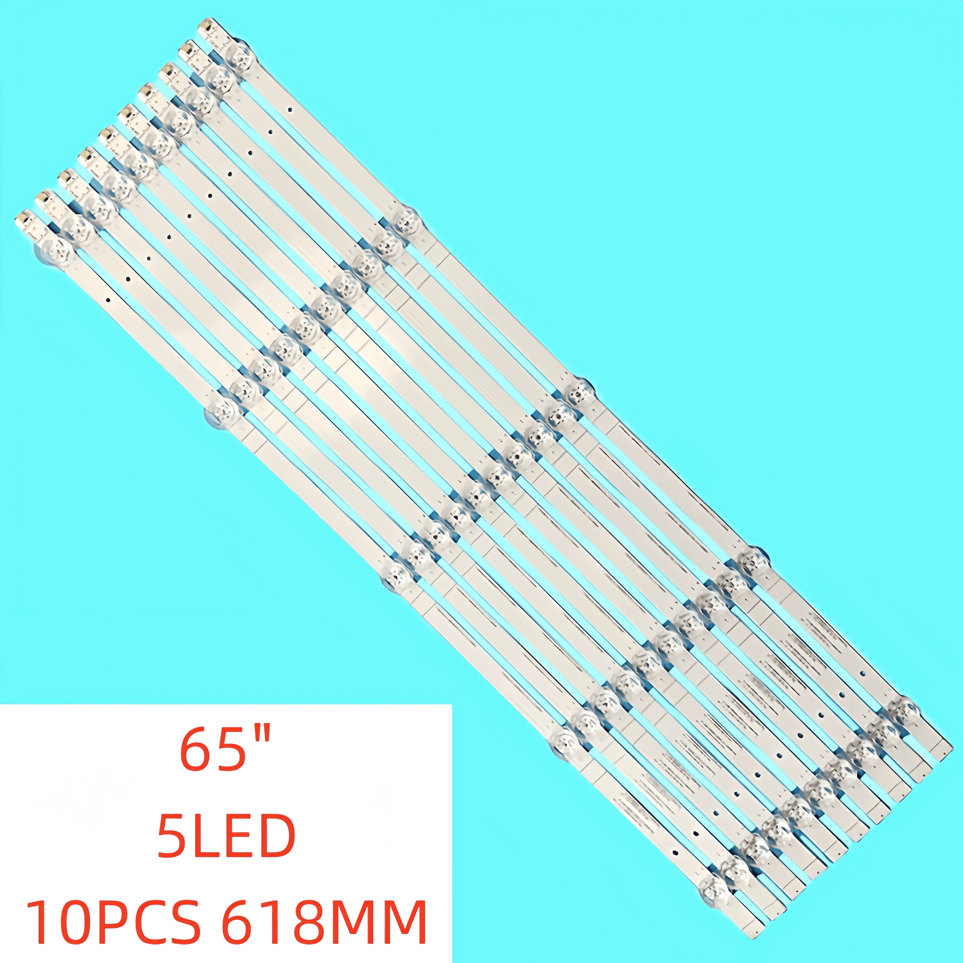 10pcs/set LED Backlight Strip for CRH-BX65Y1U713030T1005058-REV1.0 HD650Y1U71-T0L3 SVH650AL3 65A52F 65E3F 65V1F-R 65A6G 65R6G new 10pcs lot for 55 lcd tv crh f55u82303005106cc crh b55k52303005106ag rev1 3 w rev1 3 i 55ugx3500 lq55al88y81 55u1 55h80u