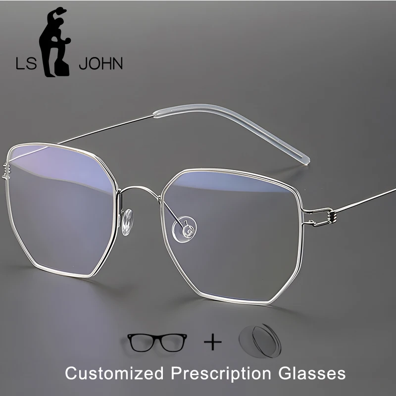 Angepasst Titan Myopie Optische Brillen Männer Ultraleicht Platz Schraubenlose Lesebrille Frauen Marke Brillen
