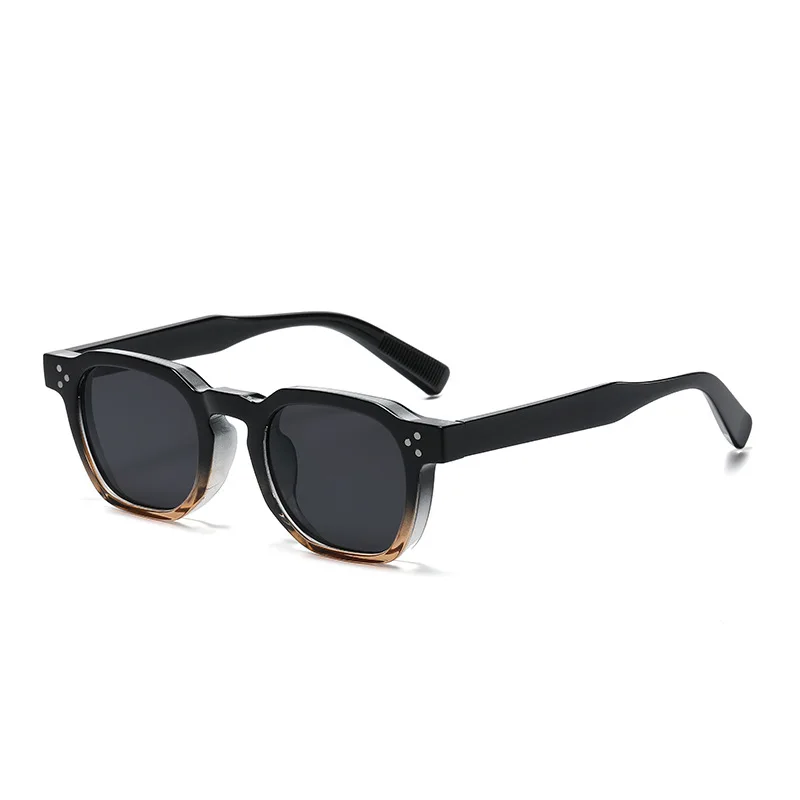 Ruiao new vintage square sunglasses women men rivet glasses brand design retro sunglasses shades uv400