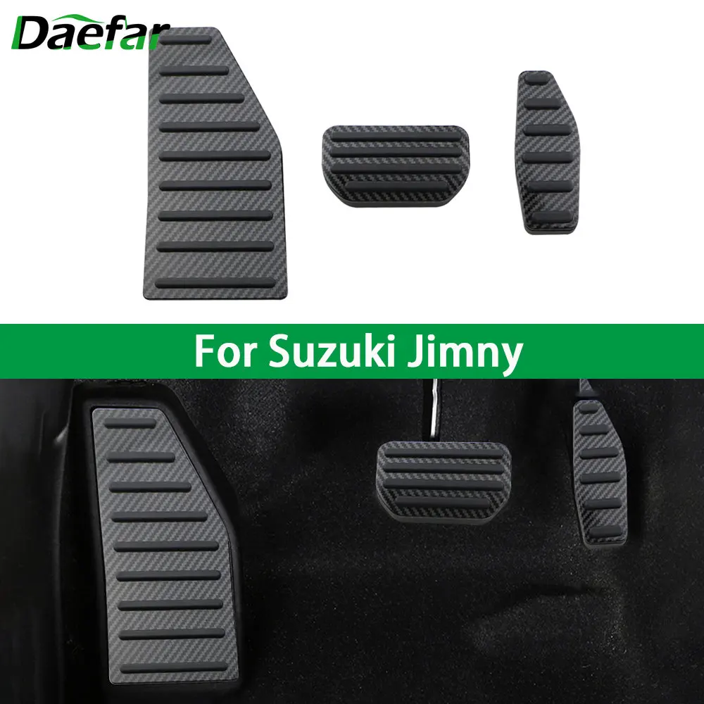 

Daefar для Suzuki Jimny JB74 JB64 2019 2020 2021 2022 автомобильный акселератор топливный тормоз муфта упор для ног педали Крышка колодки аксессуары