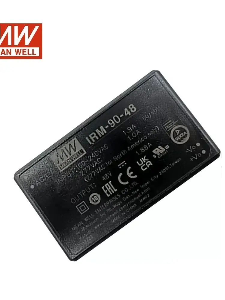 MEAN WELL IRM-90-48 IRM-90 시리즈 Mean WELL PCB 마운트 그린 파워 모듈 전원 공급 장치, 60W AC-DC, 90.2W, 48V, 1.88A