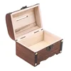 Vintage Treasure Storage Box Piggy Bank Organizer Saving Box Case with Lock for Home Retro Treasure Chest with Lock 5