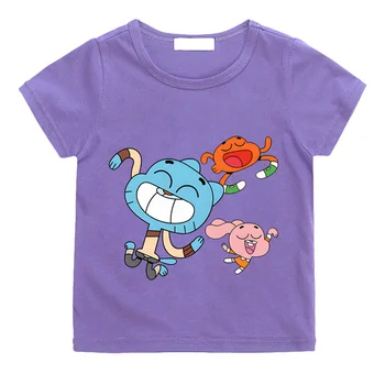 The Wonderfully Weird World of Gumball  Kids T Shirts Girls Boys Cartoon tops Cute High Quality Children Clothes Short Sleeve 1