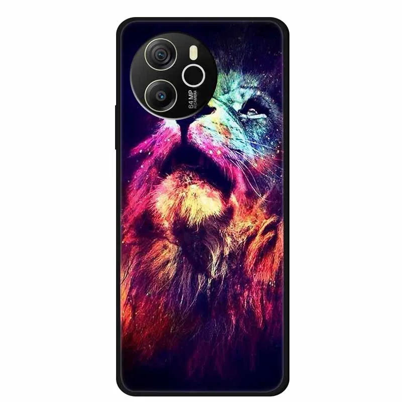 Animal Painted Soft TPU Silicone Back Cover - Fashionable Phone Case
