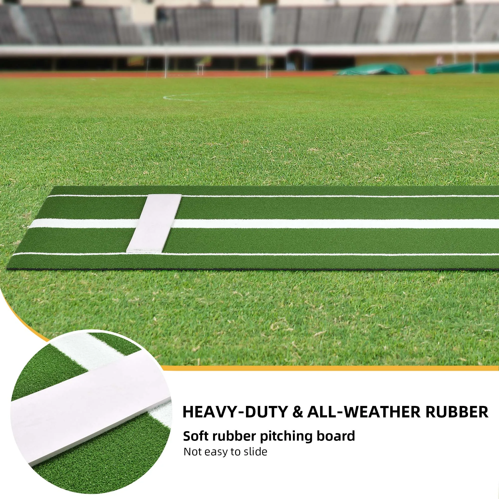 10X3FT Synthetic Grass Turf Baseball Softball Batting Practice Hitting Mat