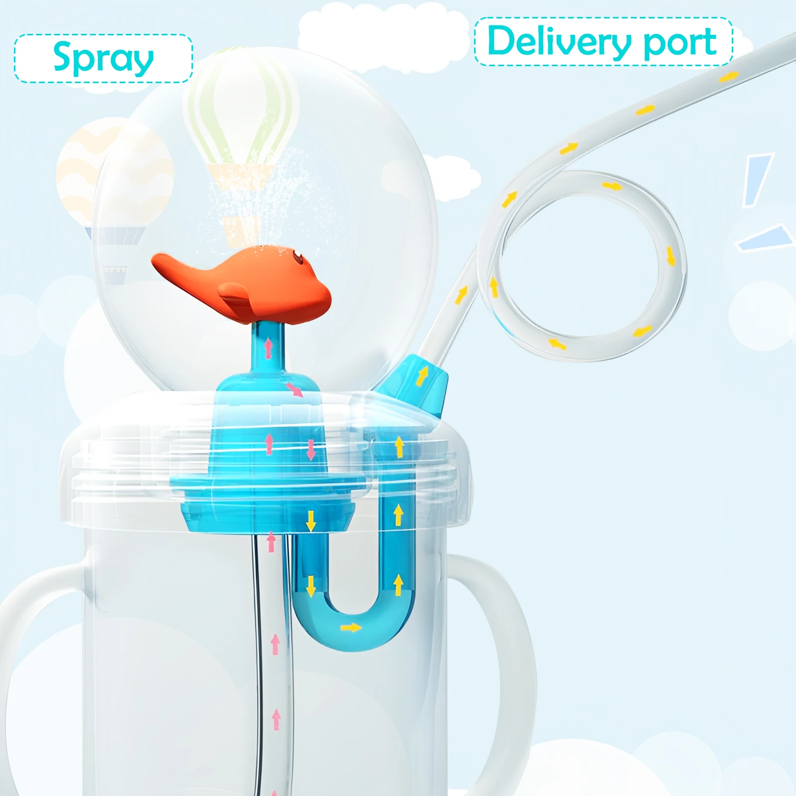 220ML Baby Whale Water Feeding Cup