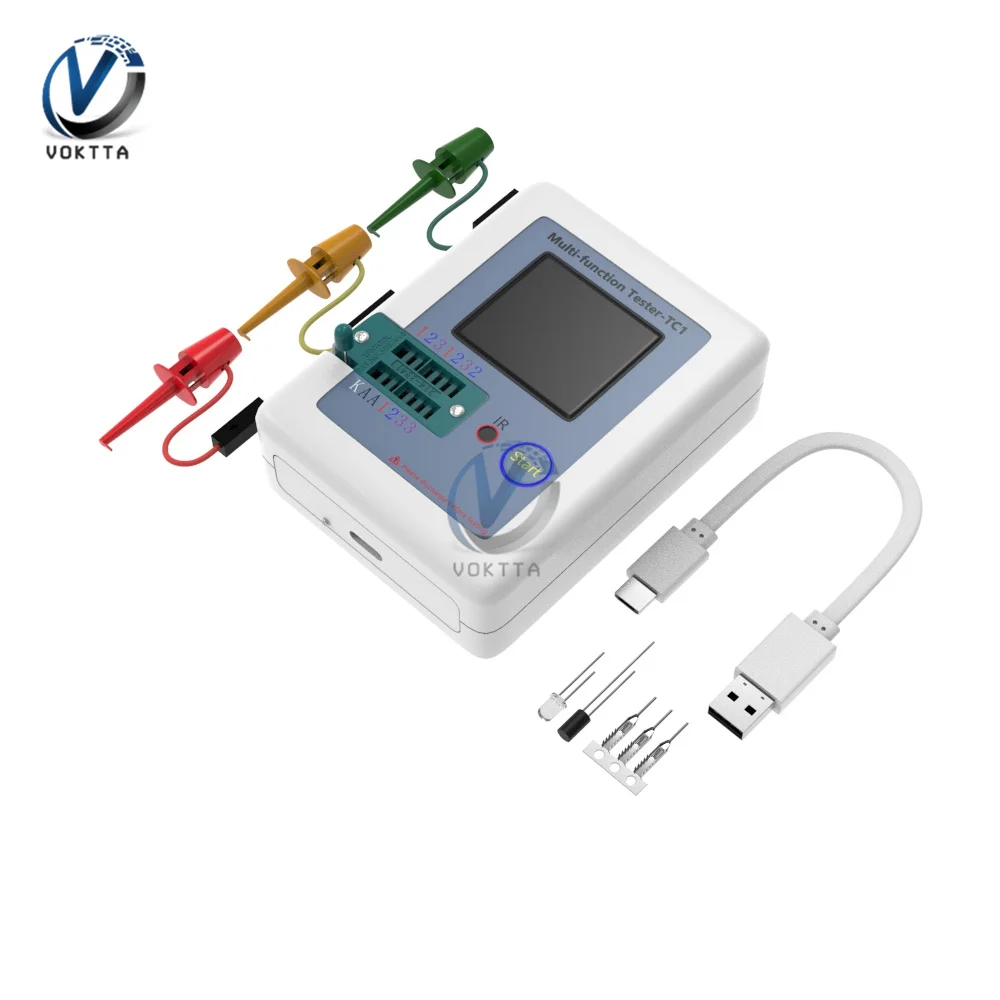 Transistor Tester digital multimeter transistor tester multimeter tester analog multimeter LCR-TC1 Display Multi-meter Diode Triode Capacitor Resistor Multi Function TC1