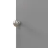 Homcom Toilet Paper Cabinet, Small Bathroom Corner Floor Cabinet with Doors and Shelves, Thin Storage Bathroom Organizer, Gray 5