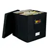 Vinyl Record Storage Box for up to 50+ 12-Inch Albums, Records Crate, LP Album Storage Fabric Cabinet Organizer Case 1