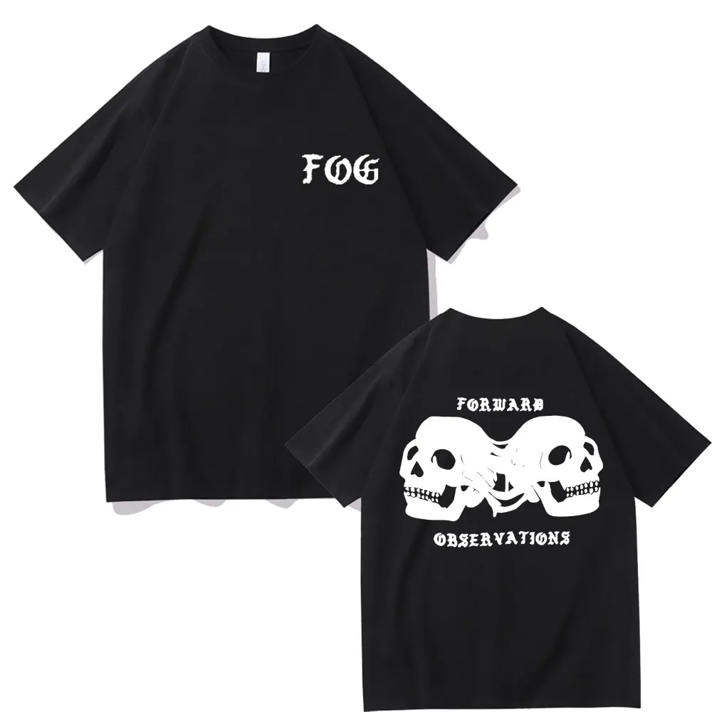 

Forward Observations Group Skeleton Graphic T-shirts Male Oversized Tshirt Men's Rock Streetwear Men Gothic Vintage Short Sleeve