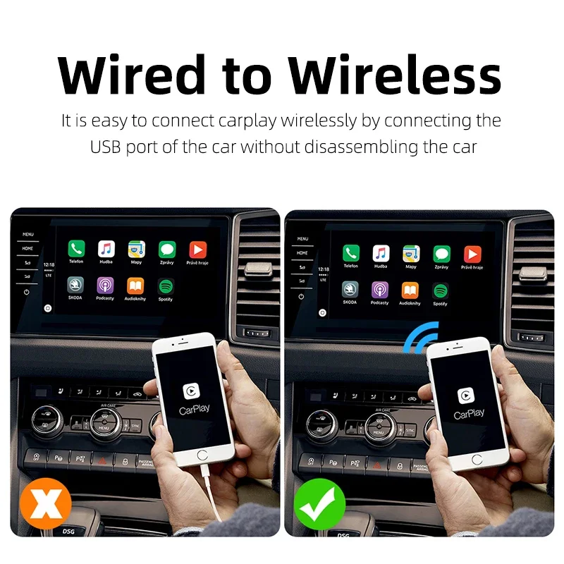 Wireless Apple CarPlay and Android Auto (Netflix +  Support