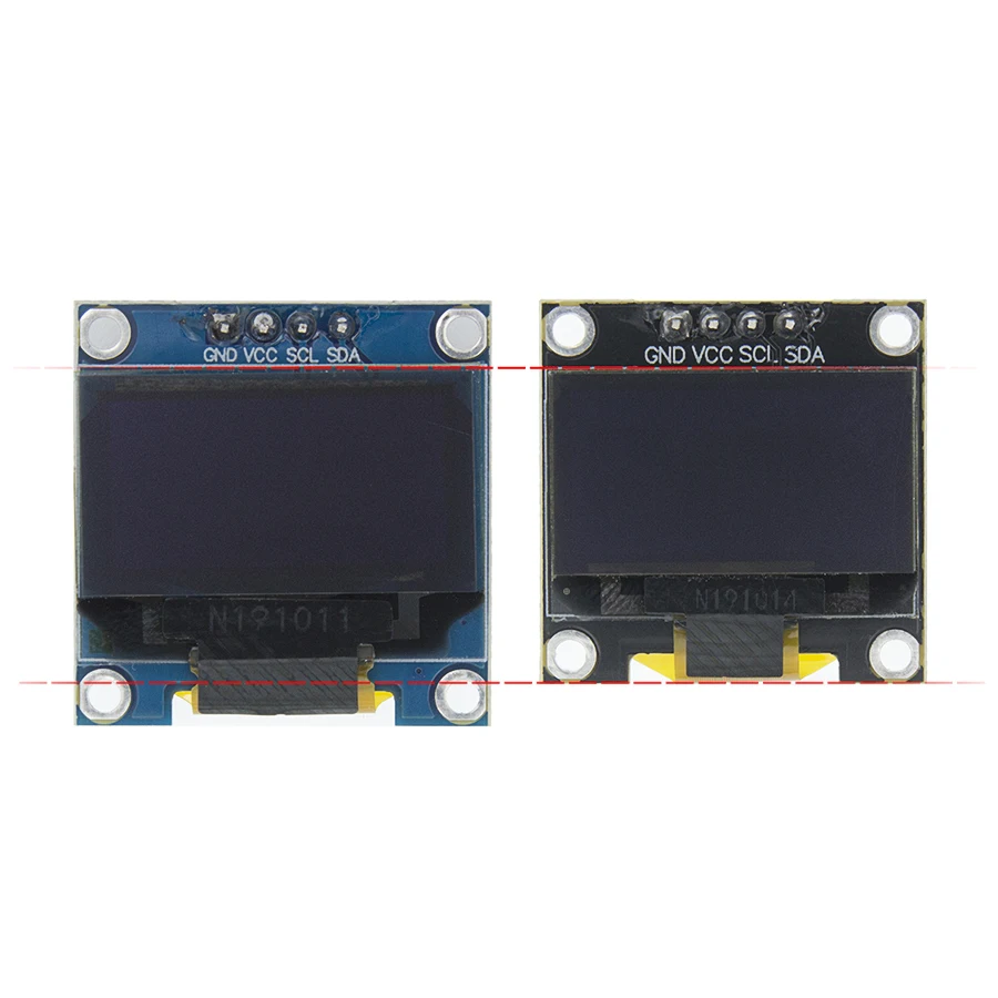 SAMIROB 0,96 Zoll IIC SPI 7/4Pin Weiß/Blau/Gelb Blau/Gelb OLED Display Modul SSD1306 12864 LCD Bildschirm Board für Arduino – Detail 1