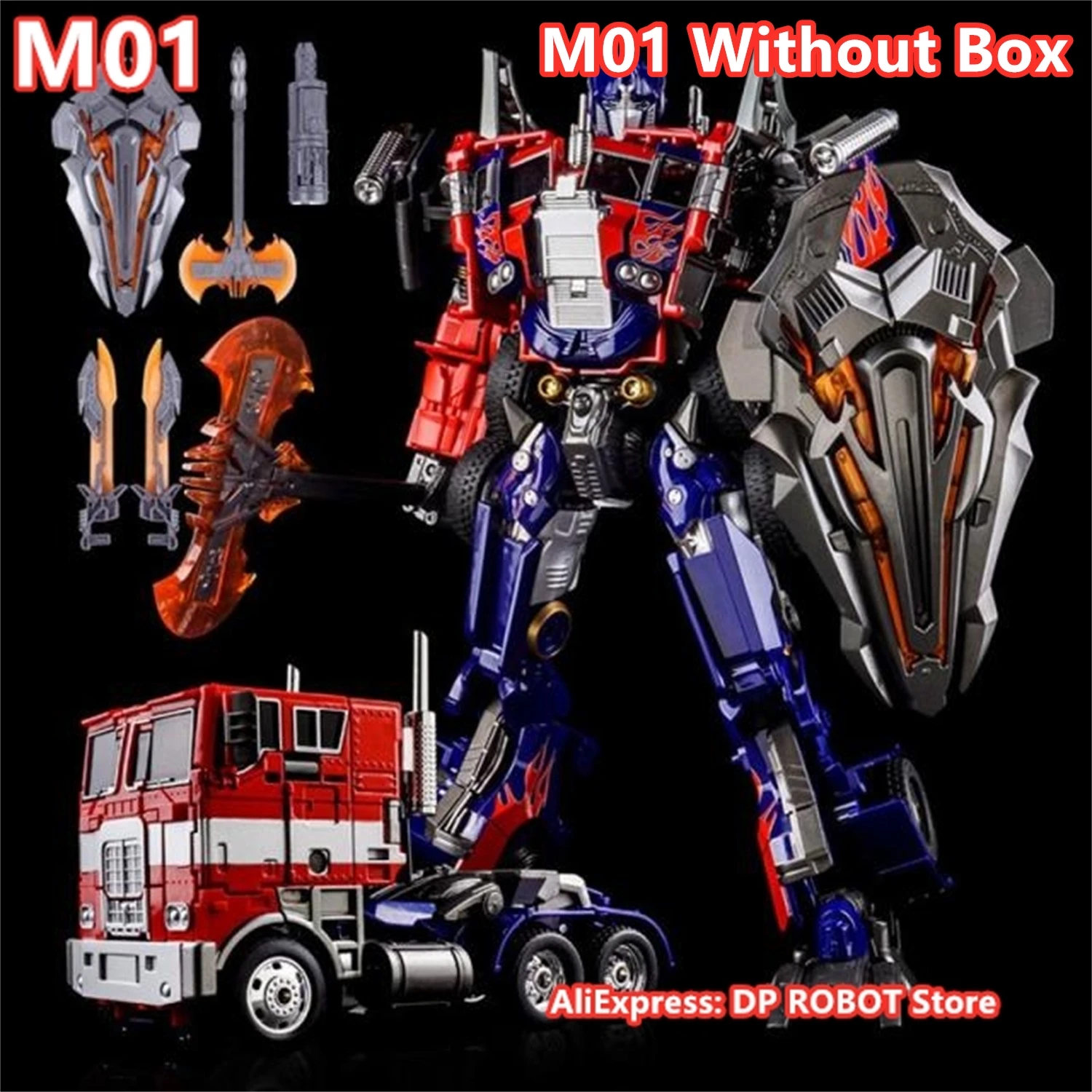 中古 WEIJIANG DeformationOversized OP M01 Transformation weijiang black M01B M01-B OP Commander