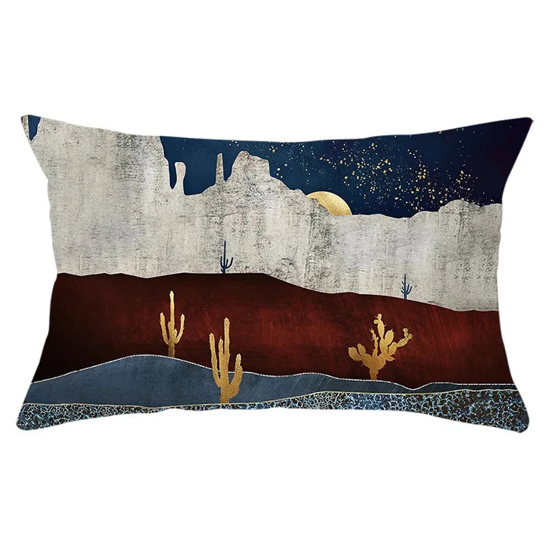 30x50cm Sun Mountain Landscape Pillowcase Decorative Sofa Cushion Case Bed Pillow Cover Home Decor Gift Car Cushion Cover 
