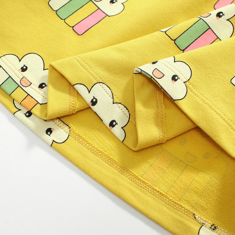 Baby Girls Autumn Cotton Children Clothing Cartoon Princess Long Sleeves Dress Spring